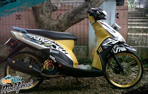 71 Gambar modifikasi motor mio injeksi Paling Keren