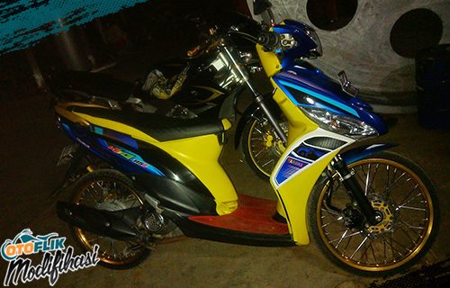 53 Foto modifikasi motor beat fi hitam pelek 14 Terpopuler